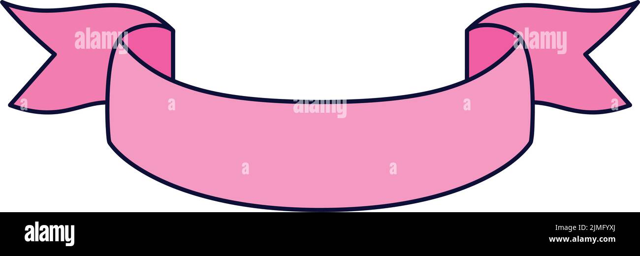 pink ribbon illustration Stock Vector Image & Art - Alamy