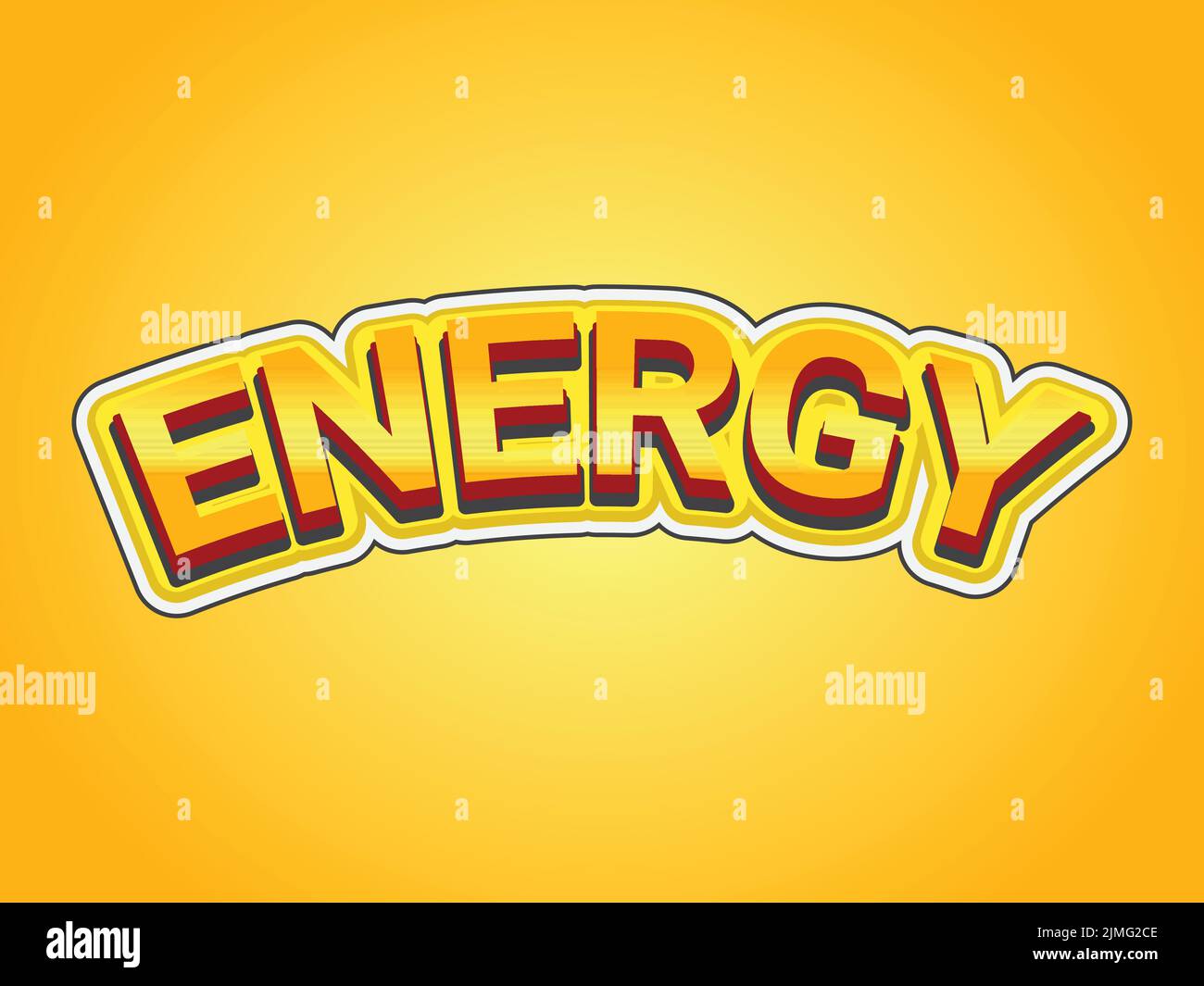 text effect template with 3d bold style use for log Stock Vector
