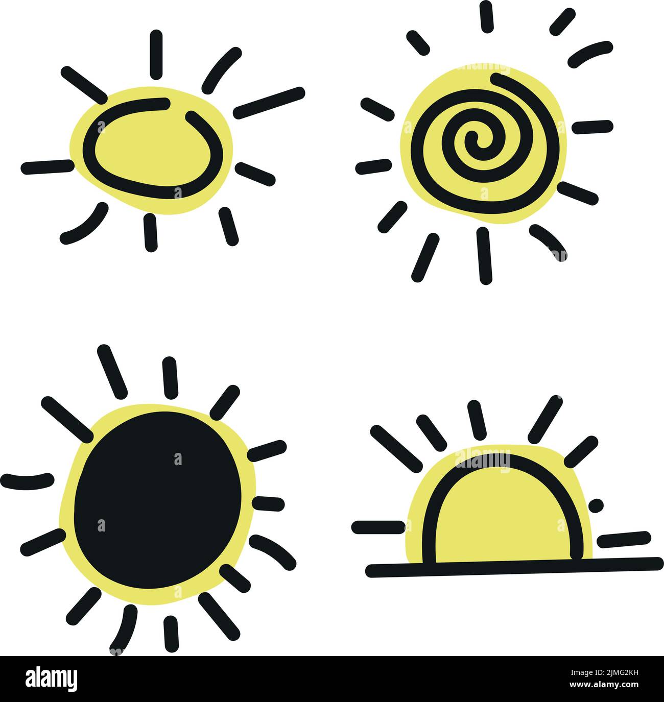 A Vector Design Of Four Levels Of Sun In Different Times Isolated On a-vector-design-of-four-levels-of-sun-in-different-times-isolated-on