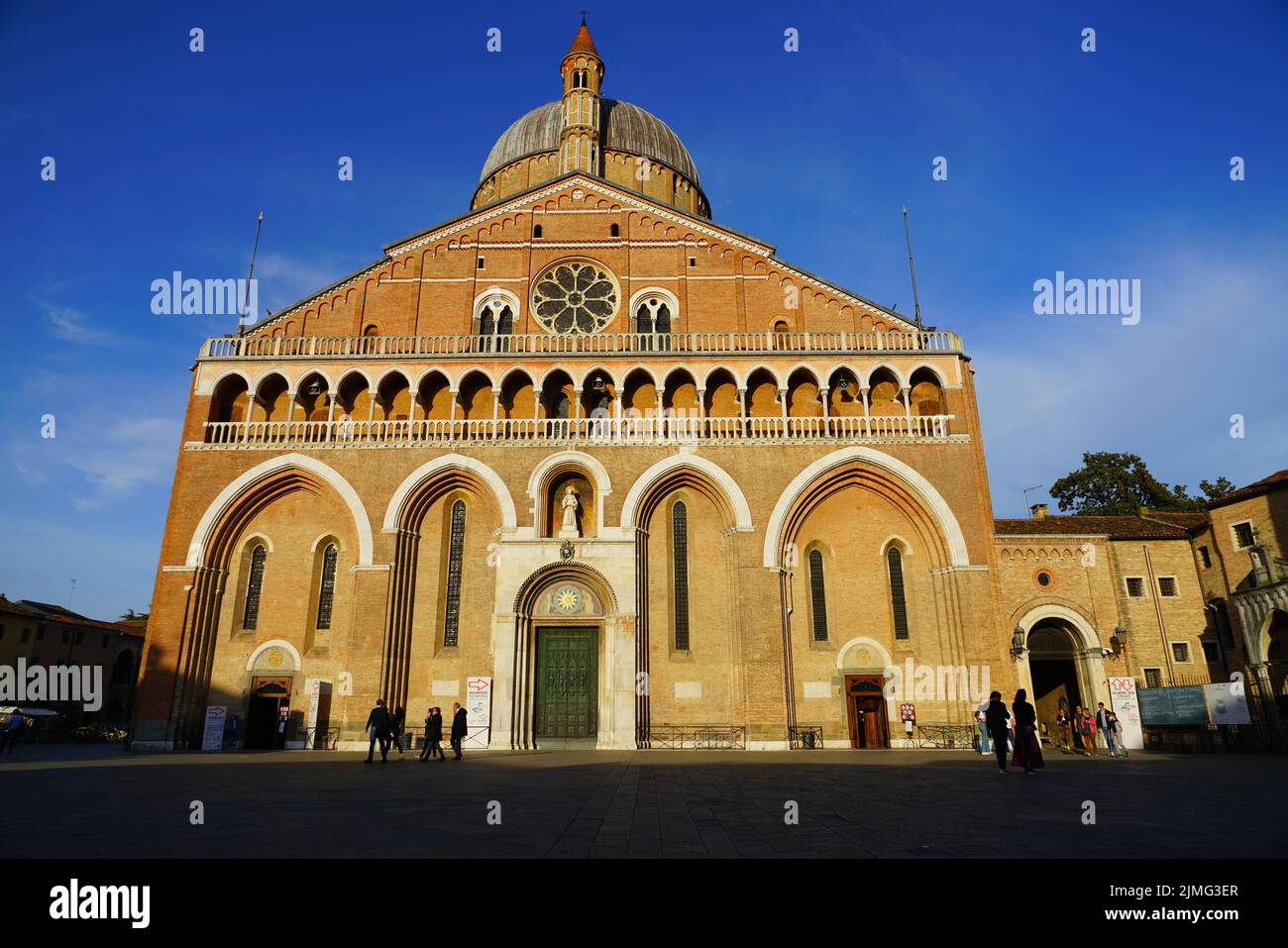 PADUA, ITALY -14 APR 2022- View of the landmark Pontifical Basilica of Saint Anthony of Padua, a Roman Catholic church and minor basilica in Padua, Ve Stock Photo