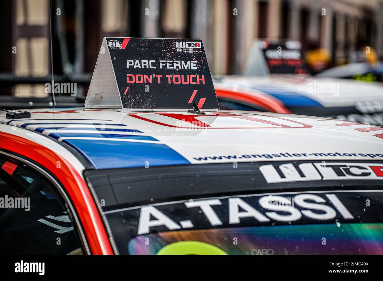Parc fermé during the WTCR - Race of Alsace Grand Est 2022, 7th round of the 2022 FIA World Touring Car Cup, on the Anneau du Rhin from August 6 to 7 in Biltzheim, France - Photo Paulo Maria / DPPI Stock Photo