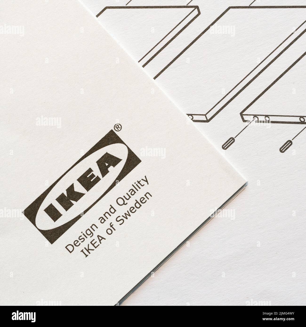 Building instructions for furniture of the Swedish furniture company