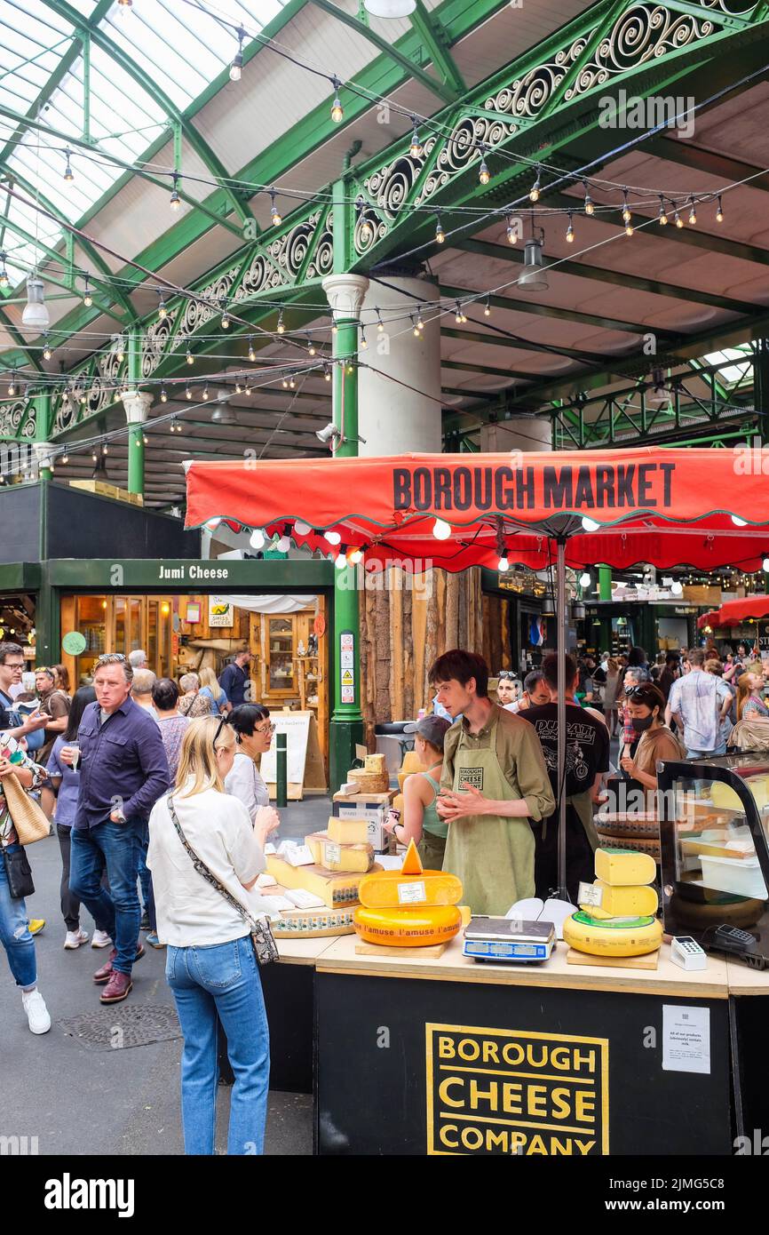 Borough Market in London, England. Stock Photo