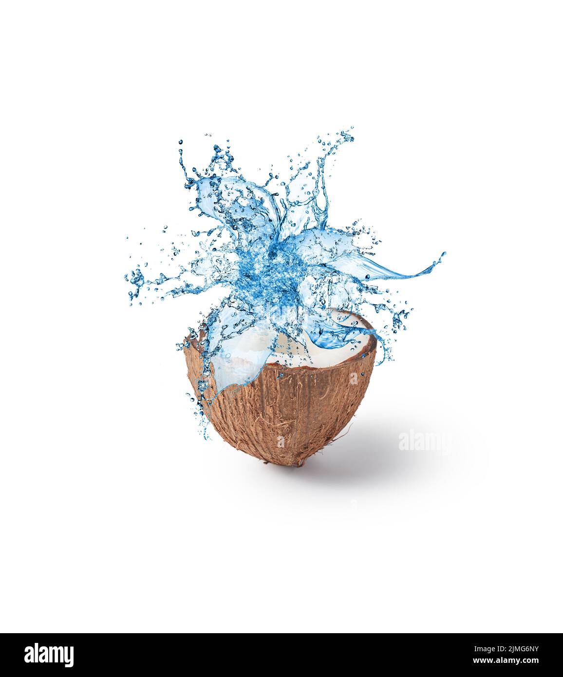 Cracked coconut with fresh hydrating juice Stock Photo Alamy