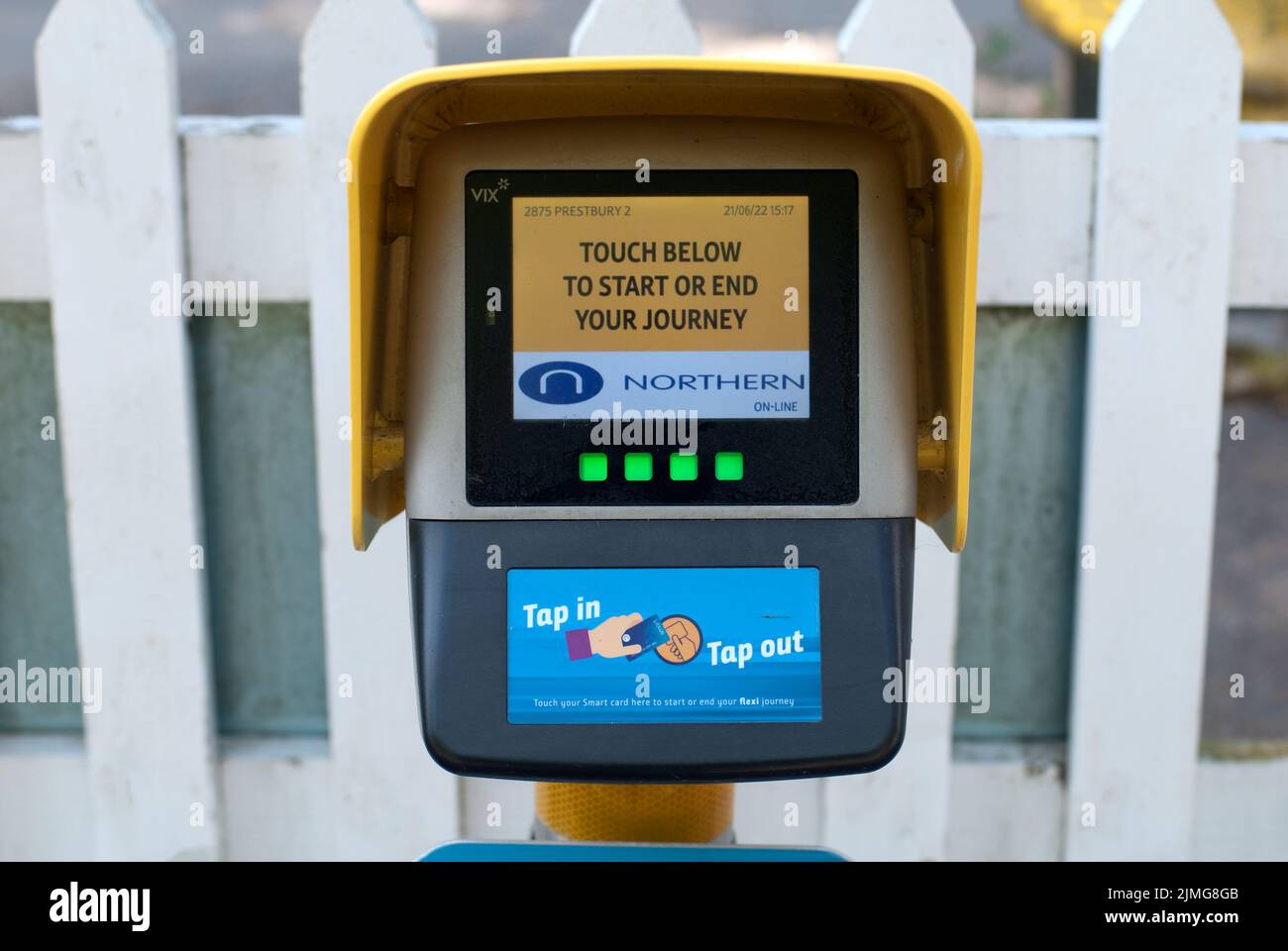 Northern Trains Touch Terminal Stock Photo