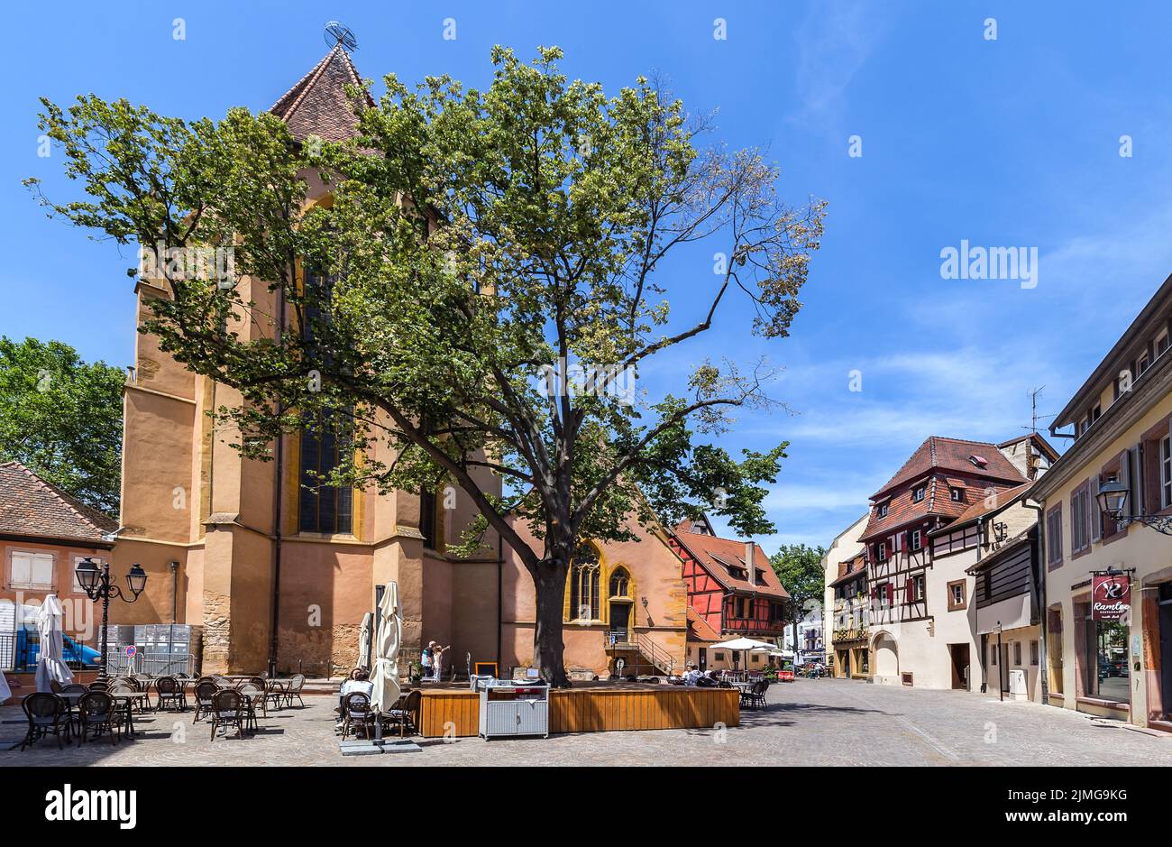 The Cathedral of St. Martin in Colmar in France Stock Photo - Alamy