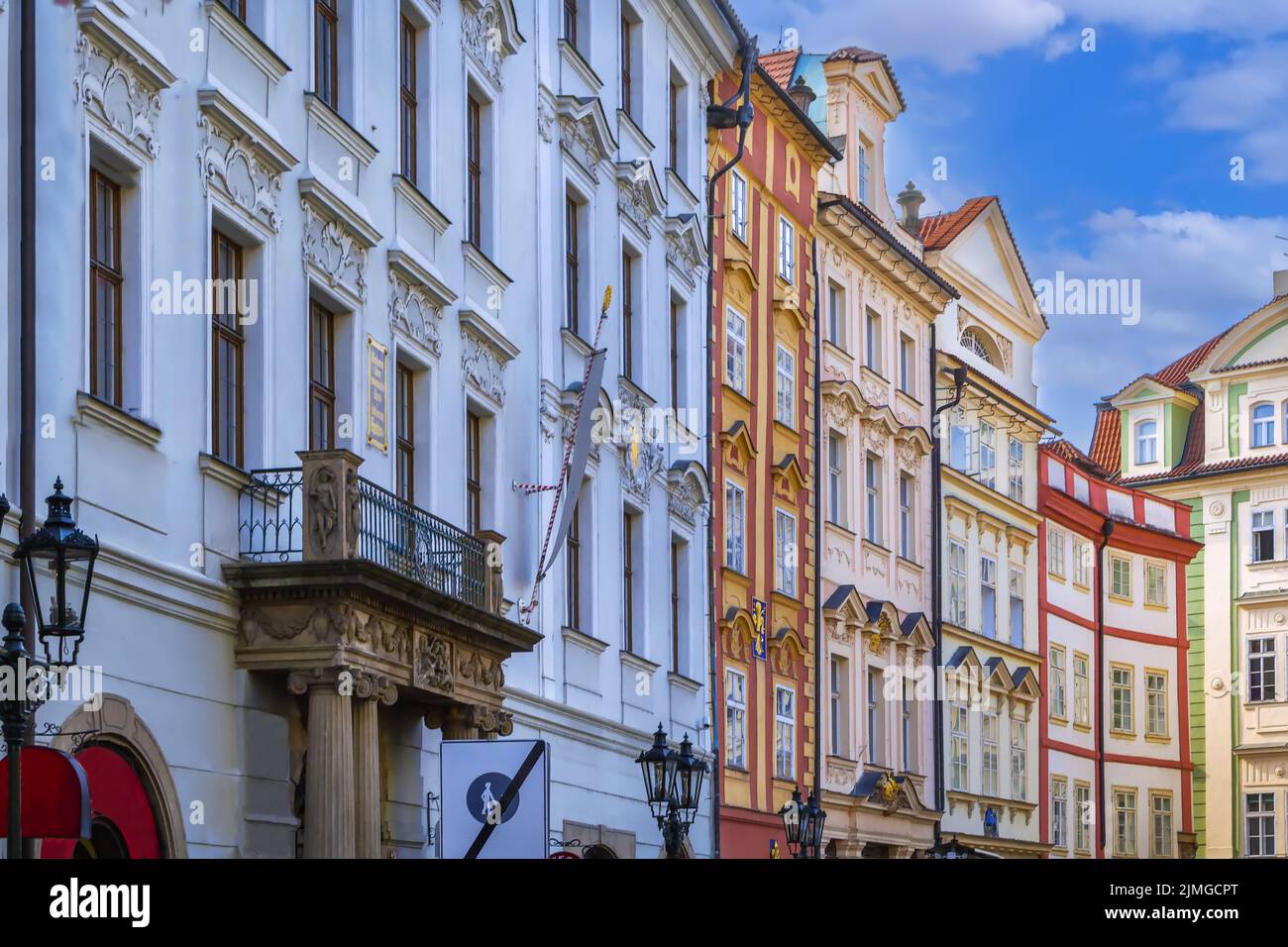 Street in Prague, Czech republic Stock Photo
