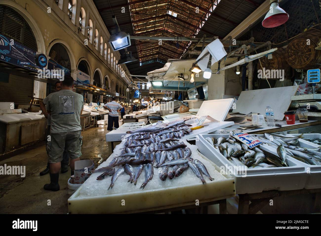 Central food fish market greece hires stock photography and images Alamy