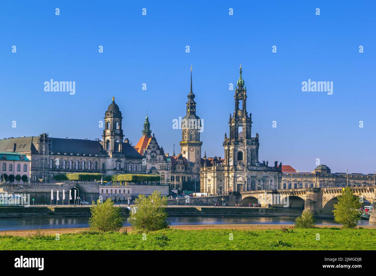 Old town of Dresden, Saxony, Germany Stock Photo