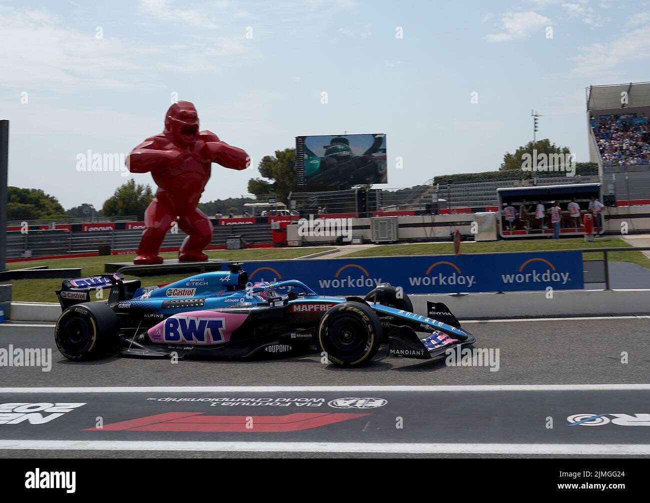 23.07.2022, Circuit Paul Ricard, Le Castellet, FORMULA 1 LENOVO GRAND PRIX DE FRANCE 2021  , im Bild Fernando Alonso (ESP), Alpine F1 Team Stock Photo