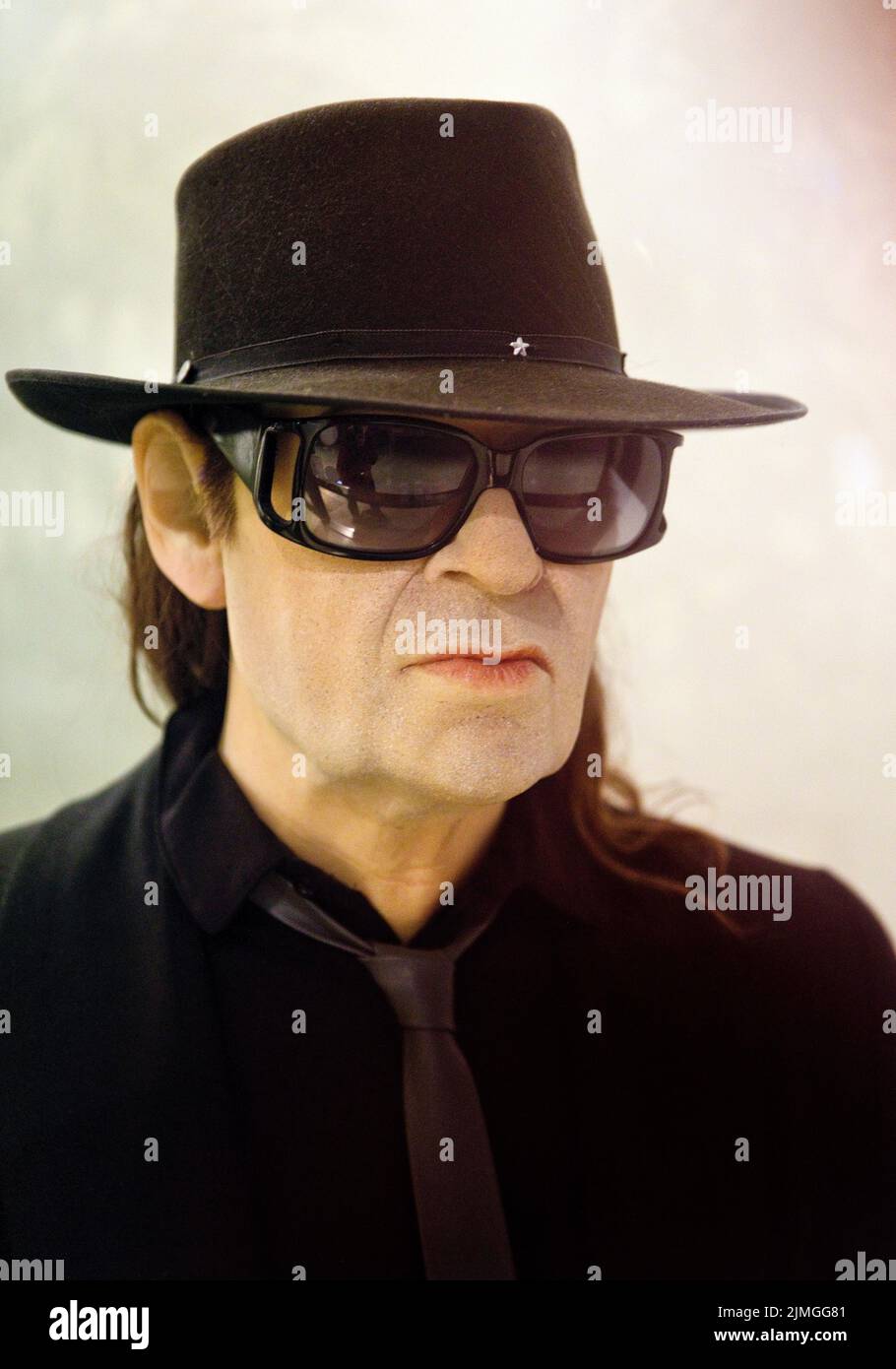Wax figure by Udo Lindenberg in the Panoptikum, Germany's oldest wax