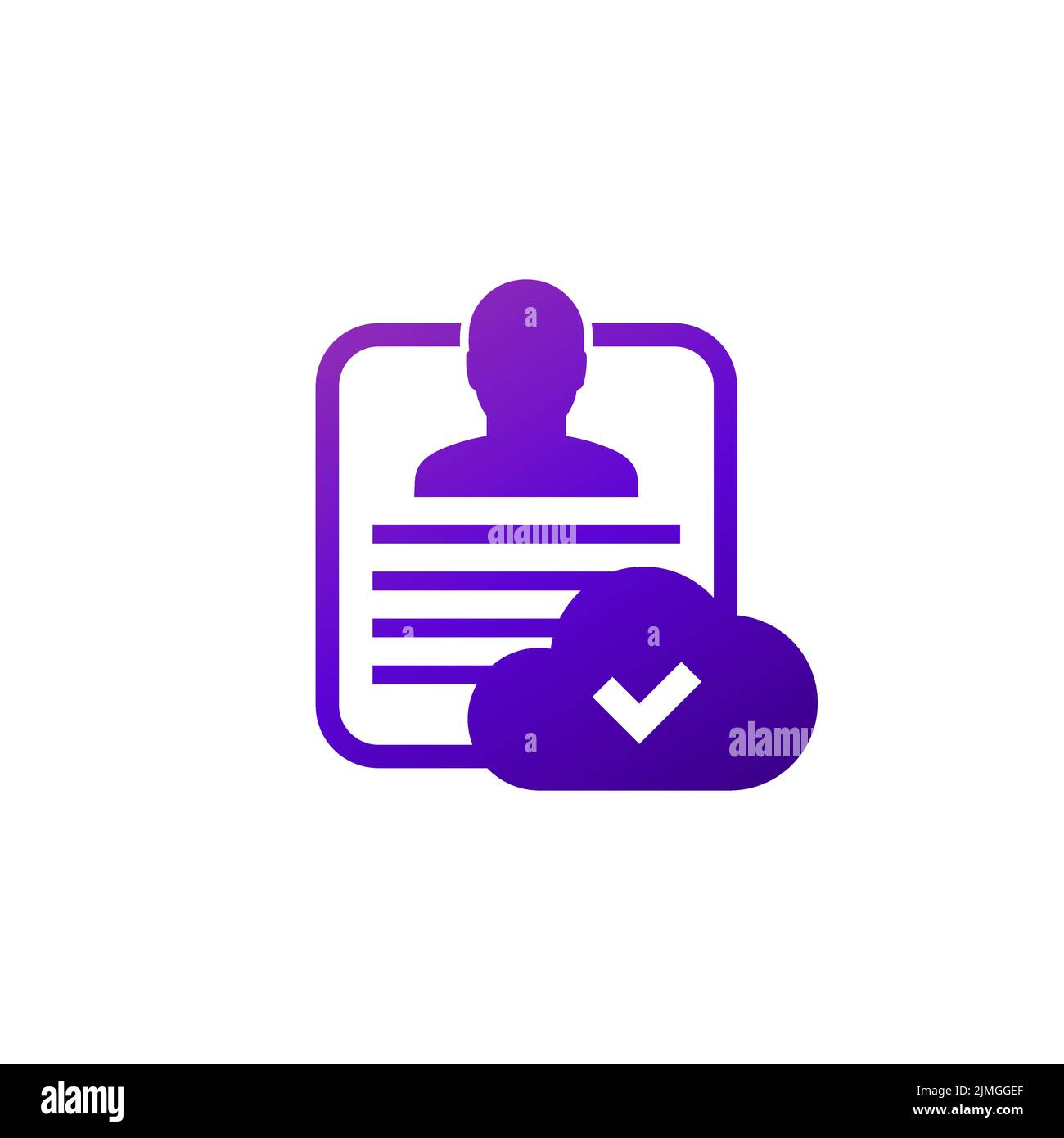 account backup in cloud icon Stock Vector