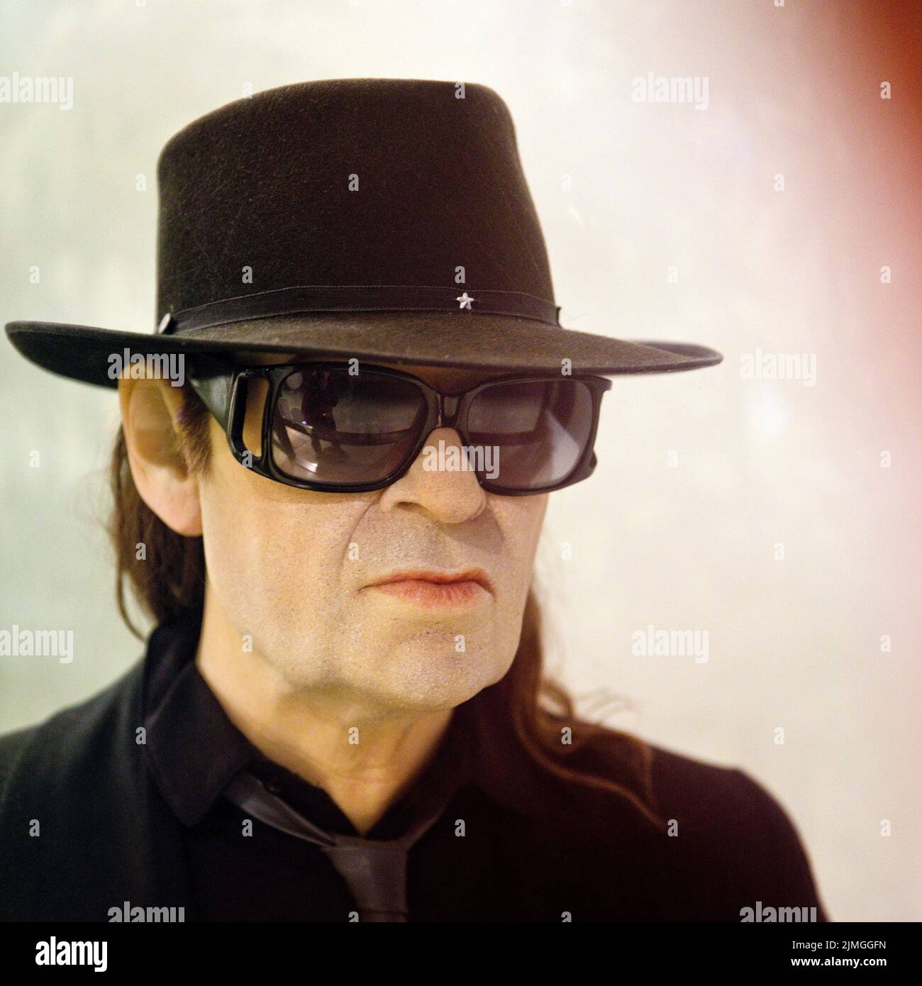 Wax figure by Udo Lindenberg in the Panoptikum, Germany's oldest wax