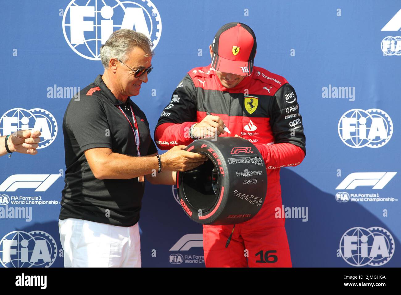 Porte-clés métal Charles Leclerc Ferrari F1-75 2022 -  France