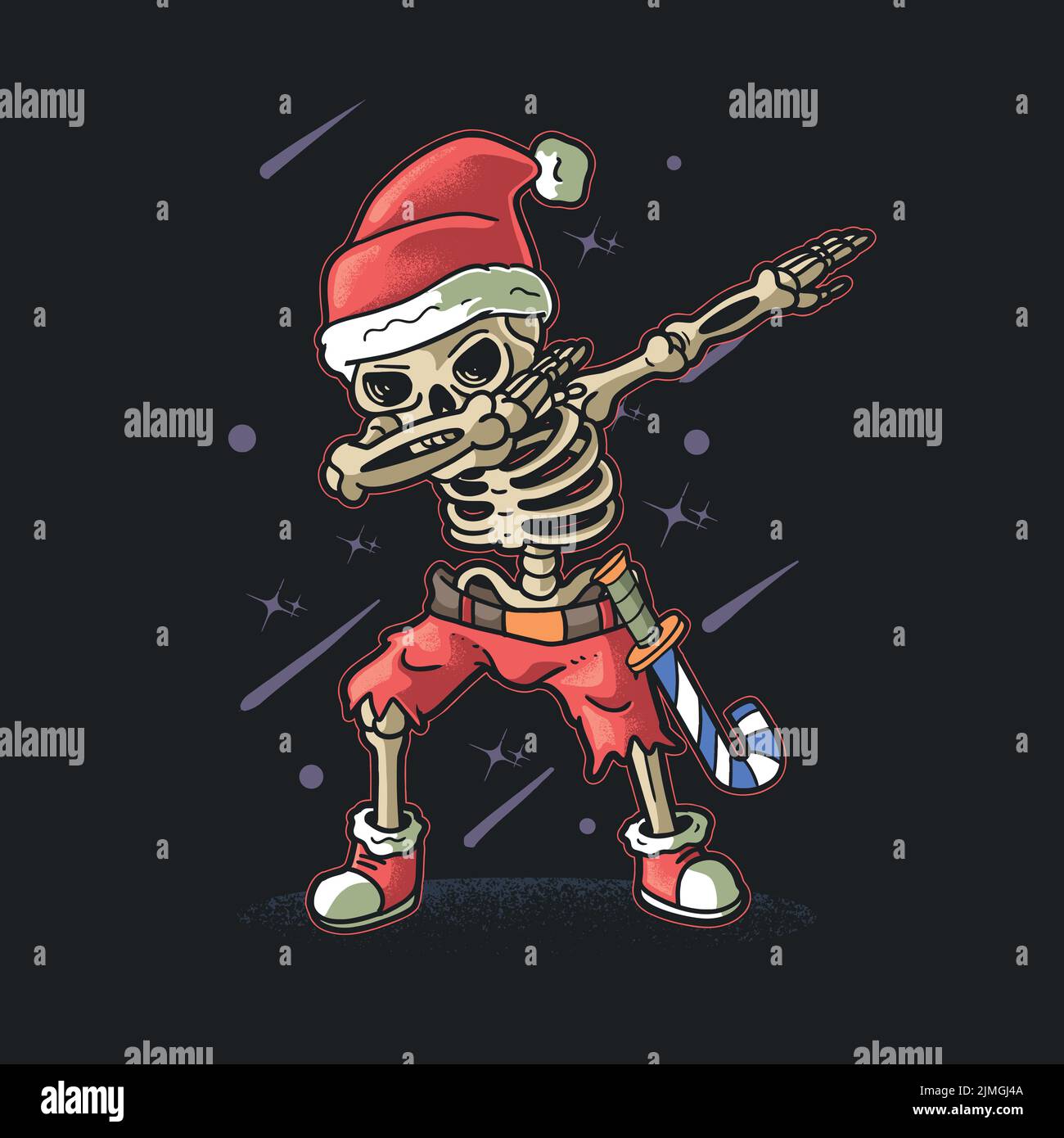 cute skeleton pirate dabbing celebrati Stock Vector Image & Art - Alamy