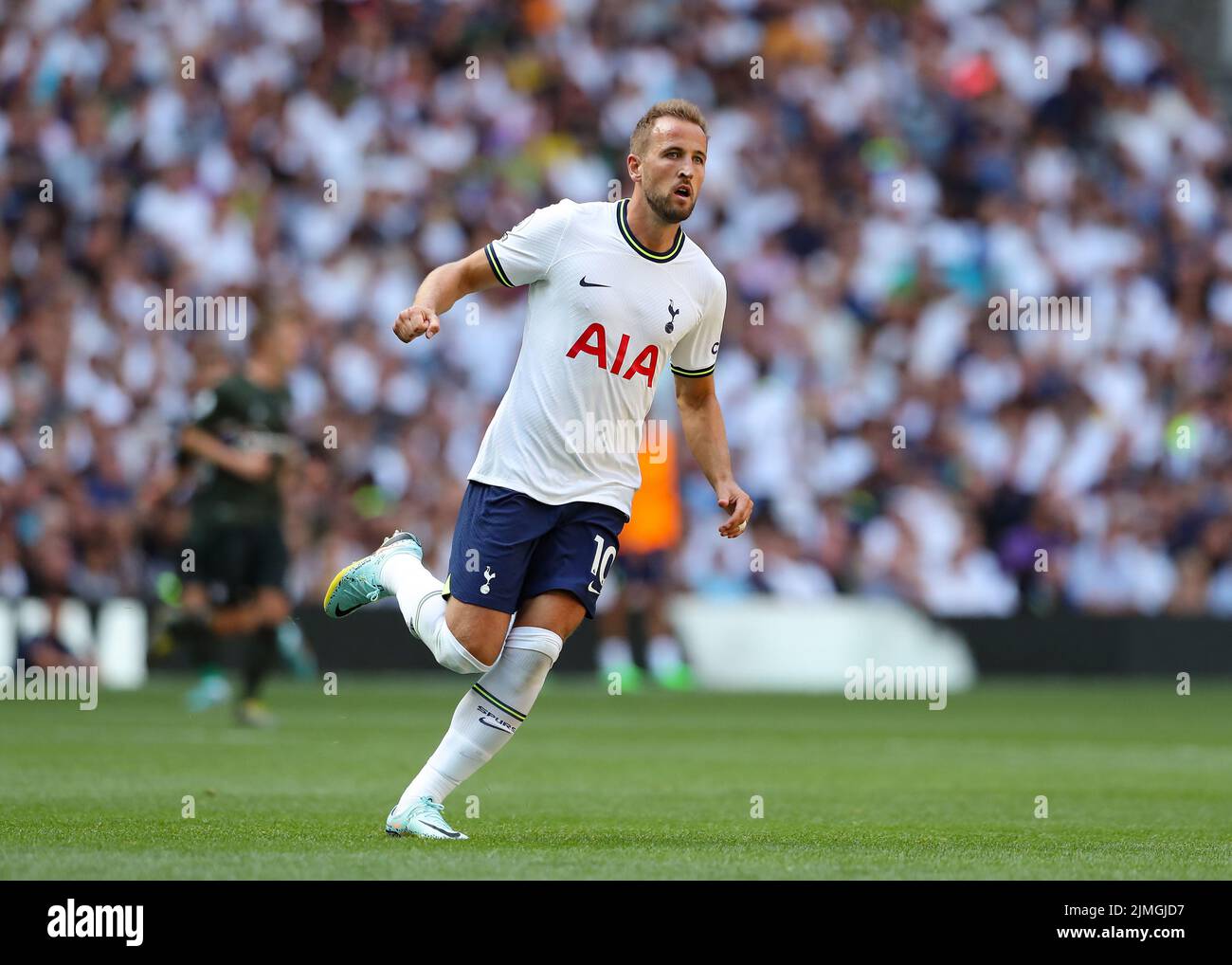6th August 2022; Tottenham Hotspur Stadium. Tottenham, London, England; Premier League football, Tottenham versus Southampton: Harry Kane of Tottenham Hotspur Stock Photo
