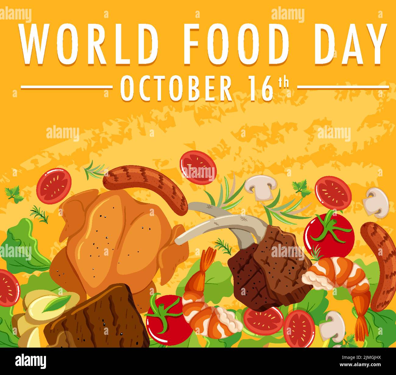 World Food Day Banner Design illustration Stock Vector Image & Art Alamy