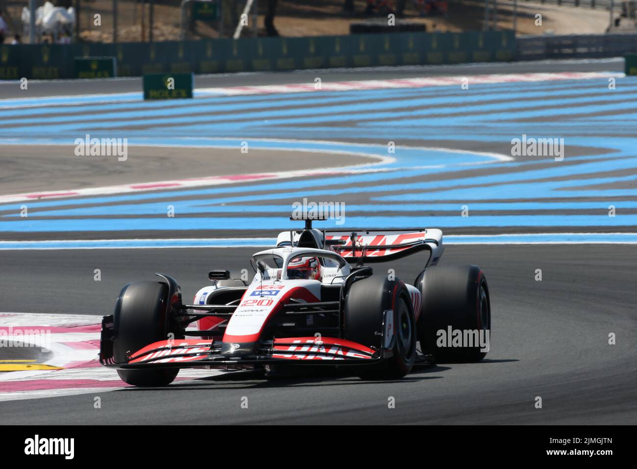jul 22 2022 Le Castellet, France - F1 2022 France GP - free practice 1 - Kevin Magnussen (SVE) Haas VF-22 Stock Photo