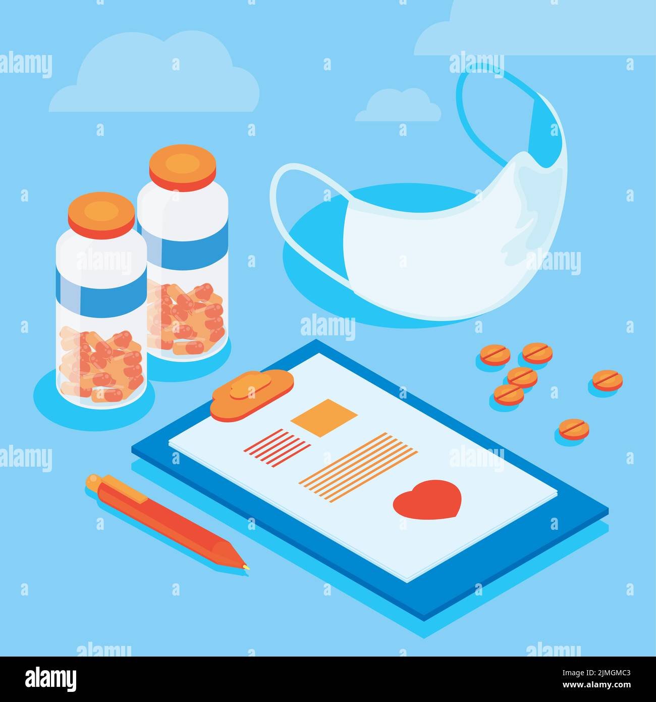 isometric medical card Stock Vector Image & Art - Alamy
