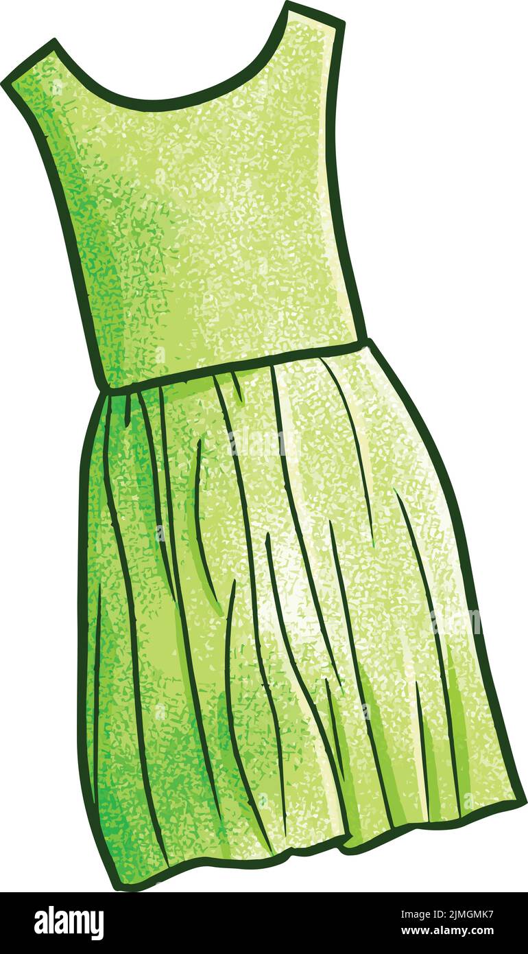 Green dress Stock Vector Images - Alamy