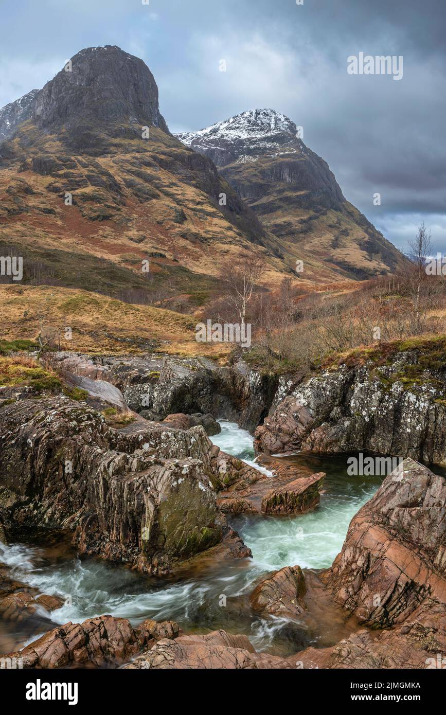 Beautiful landscape image of vibrant River Coe flowing beneath ...