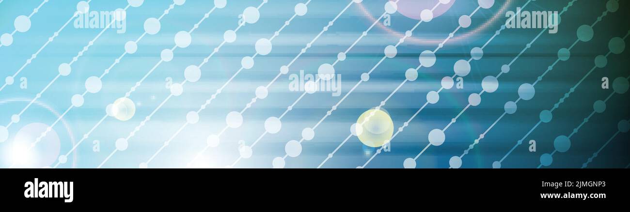 Abstract bright shiny tech web header banner. Vector futuristic illustration Stock Vector