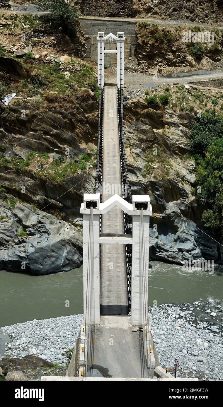Rural suspension bridge hi-res stock photography and images - Alamy