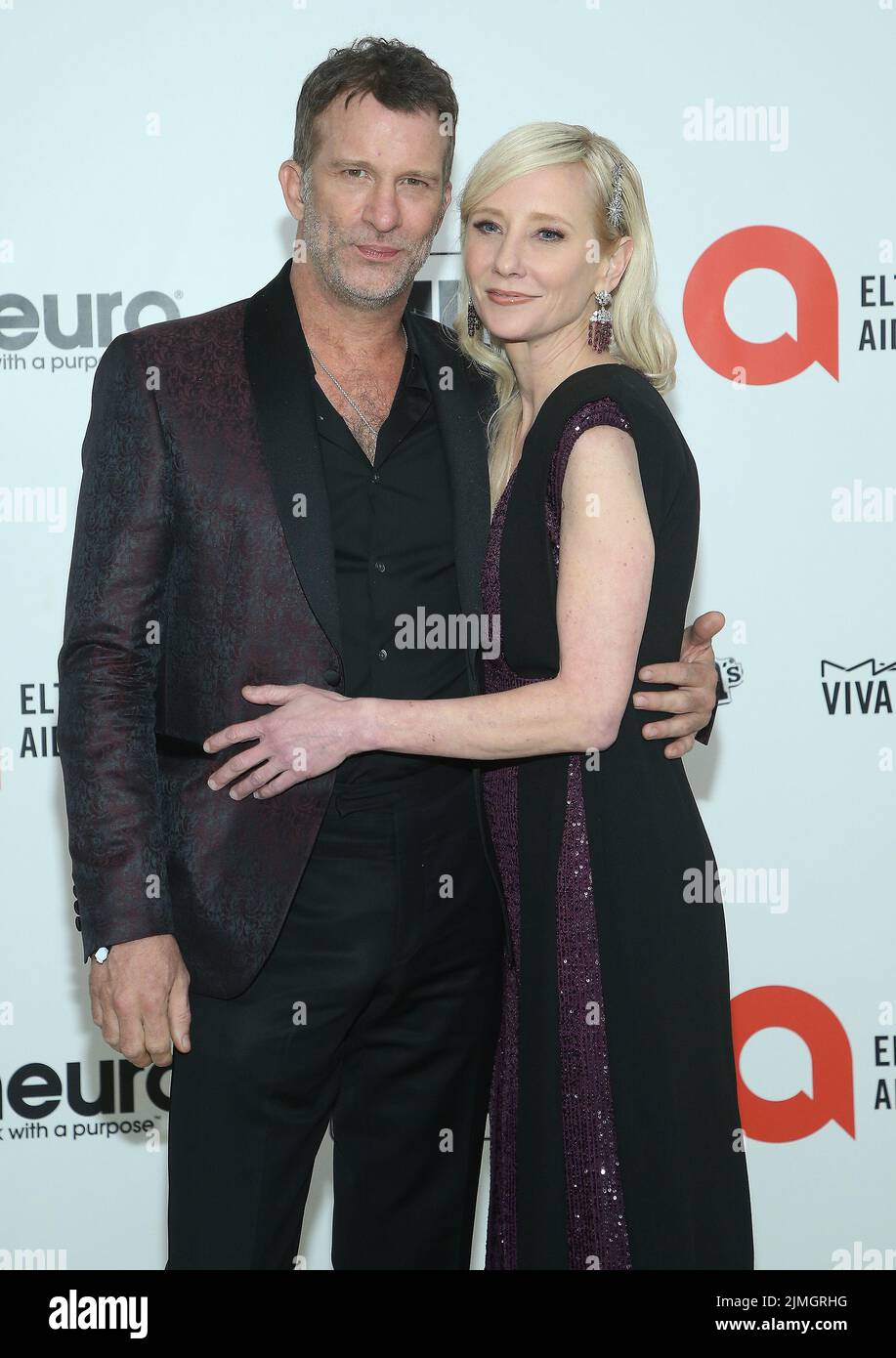 09 February 2020 - West Hollywood, California - Thomas Jane, Anne Heche. 28th Annual Elton John Academy Awards Viewing Party held at West Hollywood Park. (Credit Image: © Fs/AdMedia via ZUMA Wire) Stock Photo