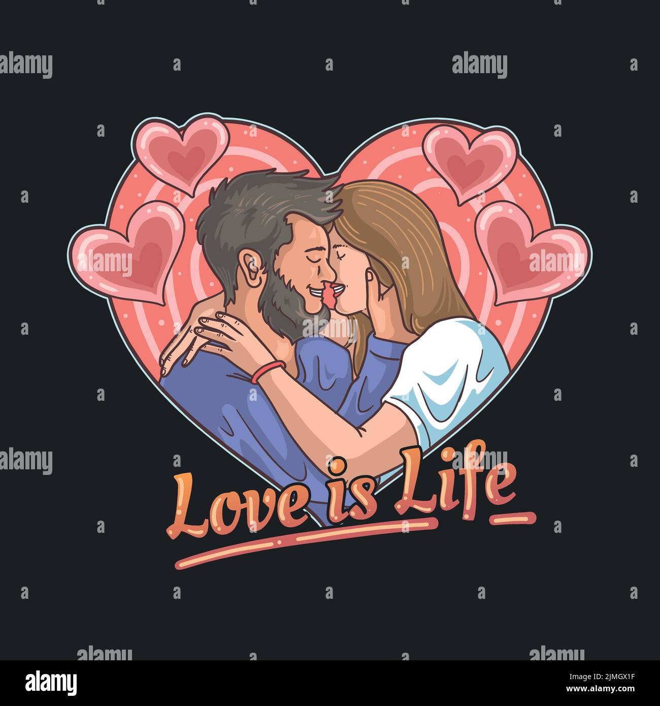 couple romantic vector Stock Vector Image & Art - Alamy