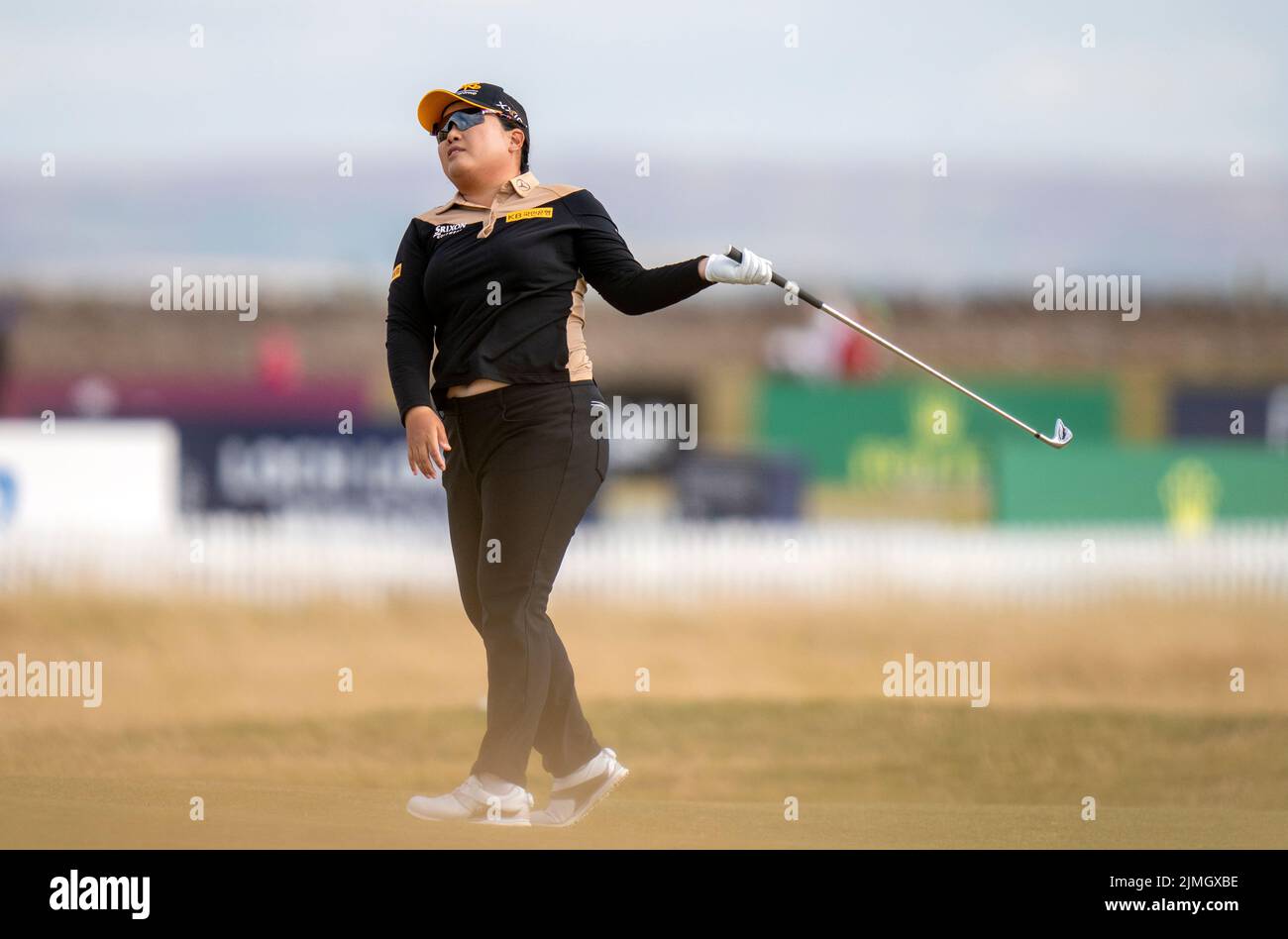 Korea’s Inbee Park on the 10th hole during day three of the AIG Women's Open at Muirfield in Gullane, Scotland. Picture date: Saturday August 6, 2022. Stock Photo