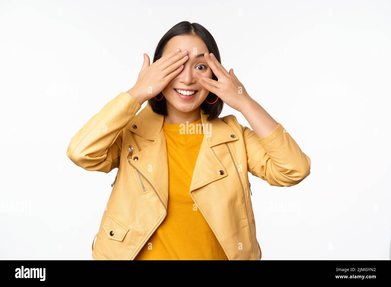 Blindfold Surprise, Close up of blindfolded woman holding s…