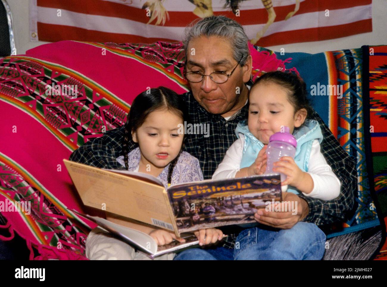 Book to Grandchildren, Fort Hall Idaho Stock Photo