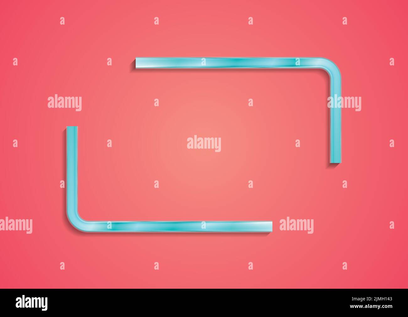 Glossy turquoise quote blank speech bubble abstract design. Vector background Stock Vector