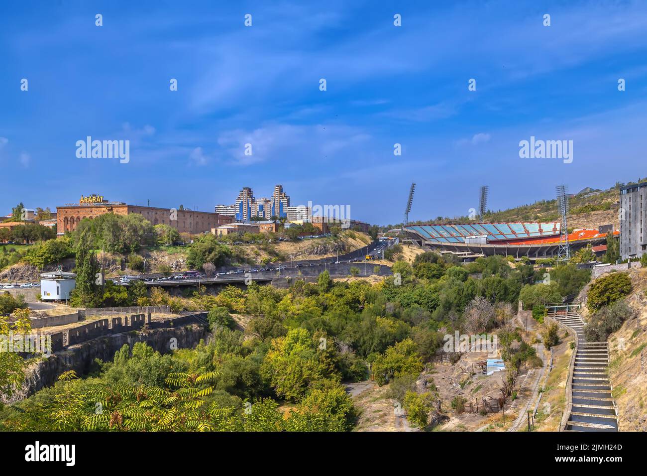 View of Yerevan, Armenia Stock Photo