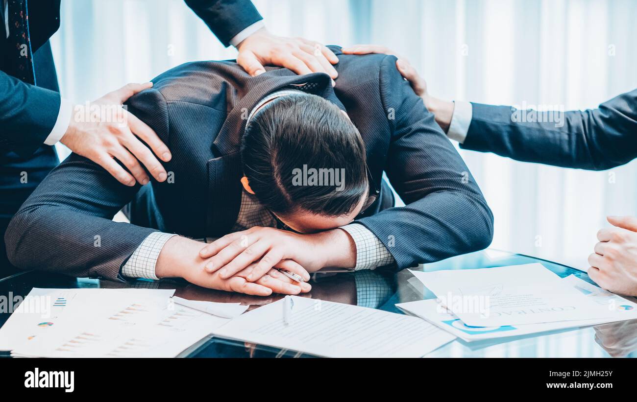 business integrity colleagues compassion man Stock Photo