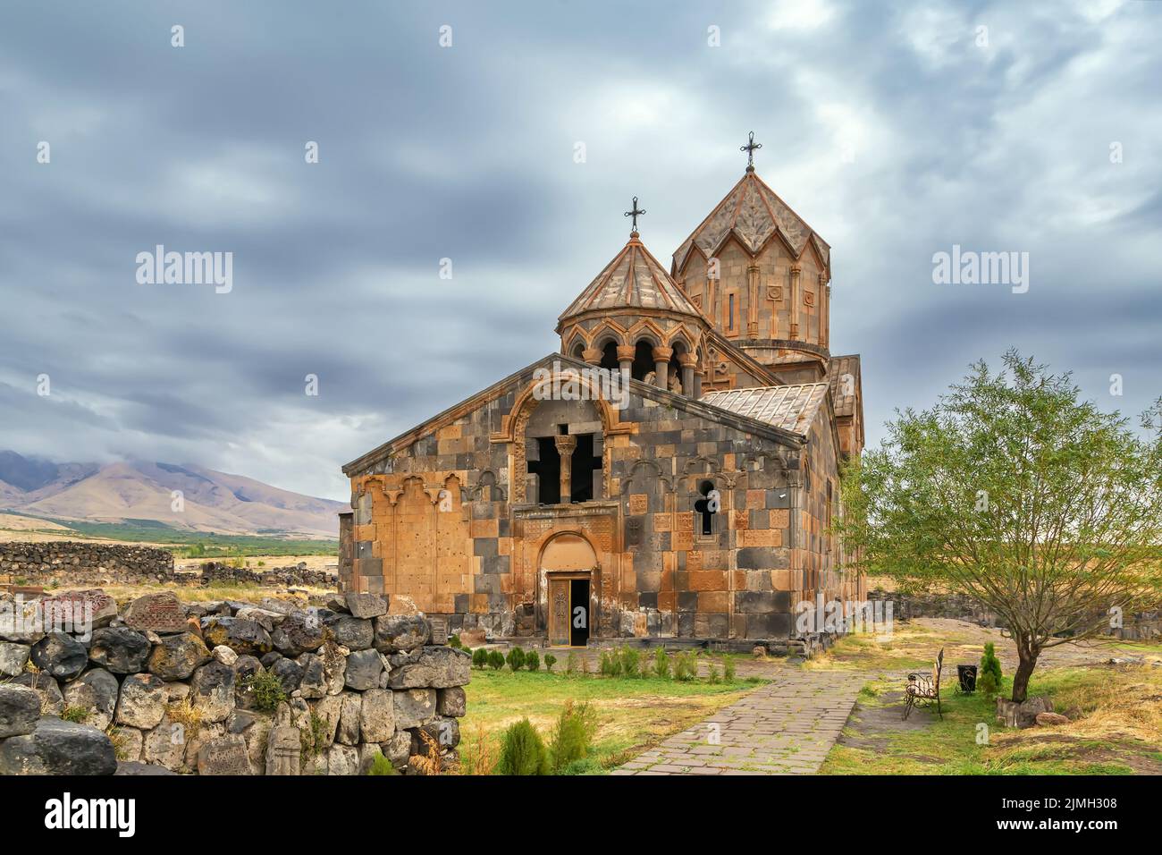 Hovhannavank monastery, Armenia Stock Photo