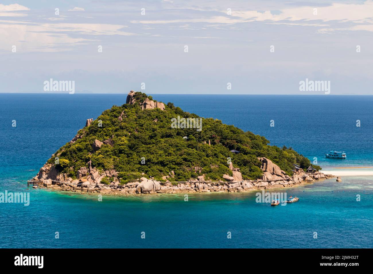 Nang Yuan Beach near Koh Tao Koh, Thailand Surat Thani. Stock Photo