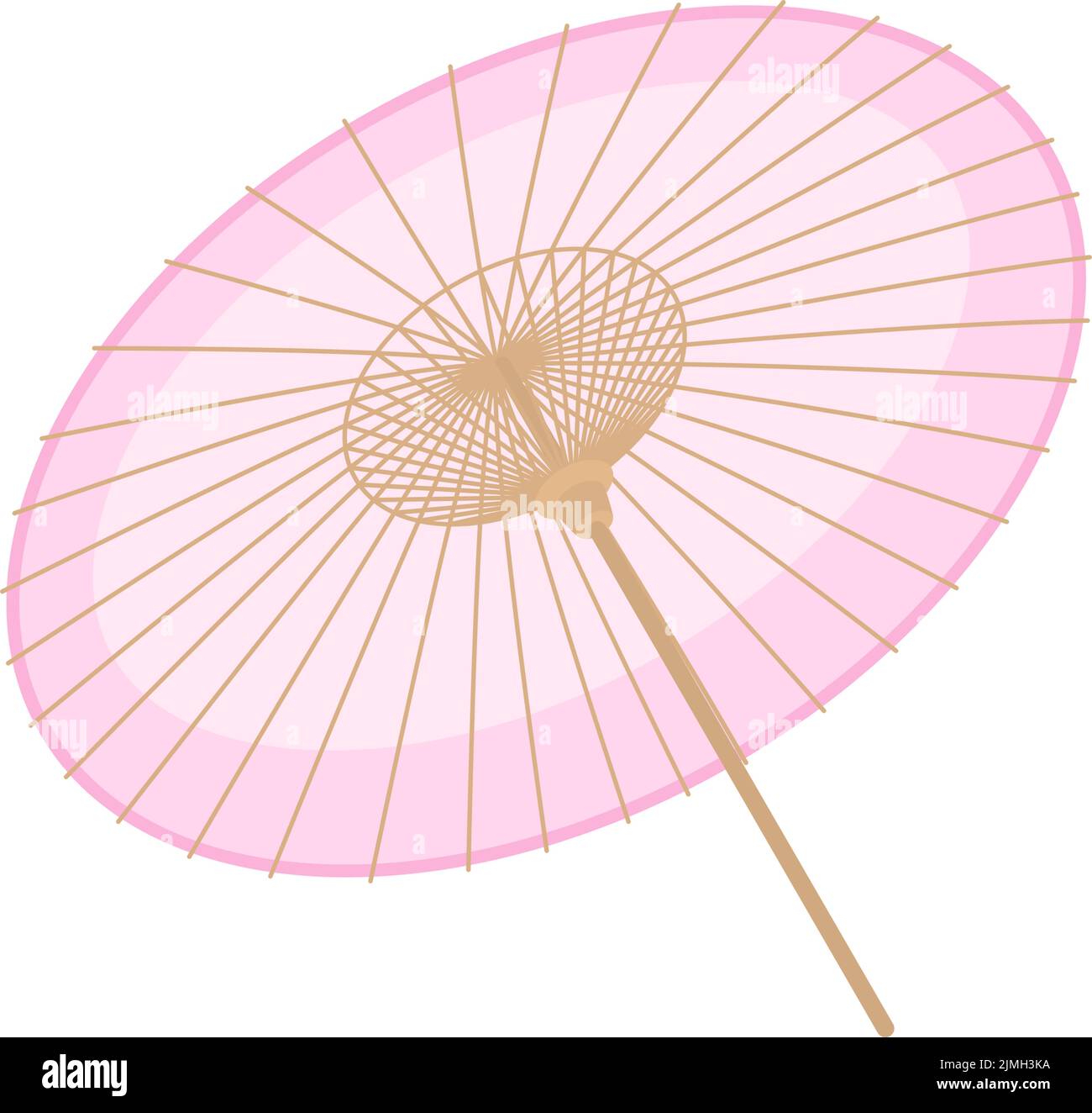 Clip art of Japanese umbrella, pink parasol Stock Vector Image & Art