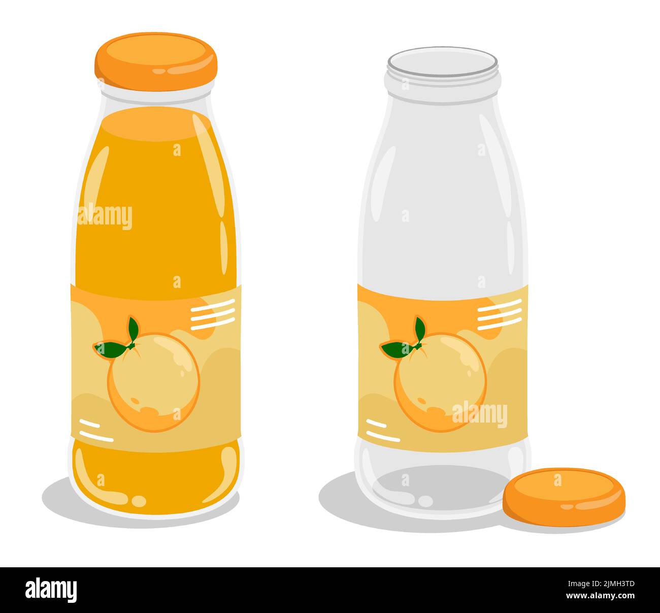 Cartoon orange juice bottle hi-res stock photography and images - Alamy