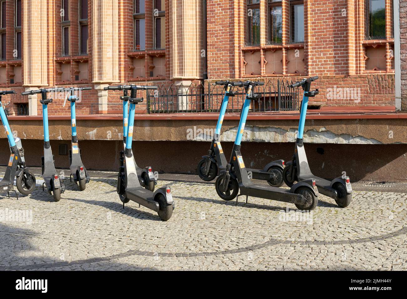 Parked e scooters hi-res stock photography and images - Alamy