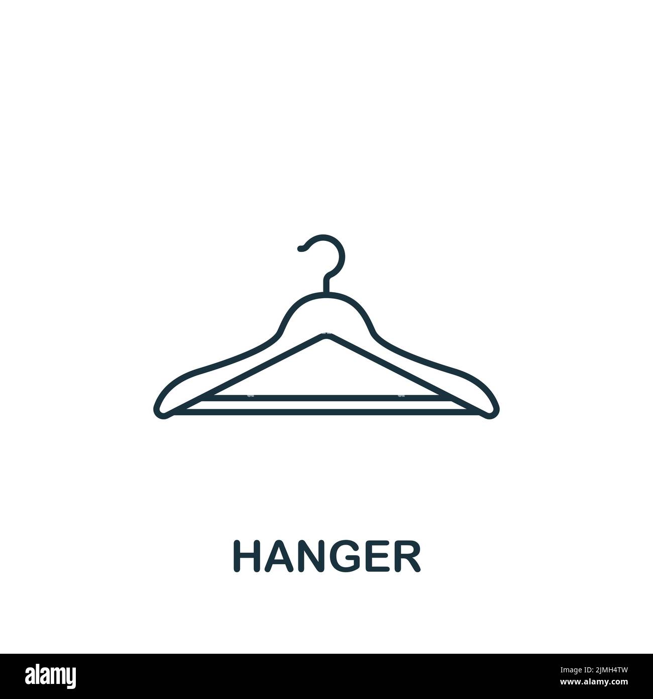 Black Plastic Coat Hangers Clothes Hanger White Background Stock Vector by  ©viktorijareut 242031938