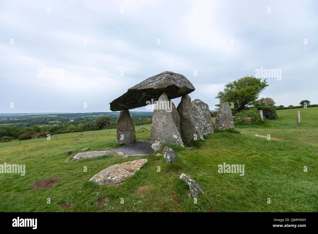 Pentre Ifan, Dolmen, parish of Nevern, Pembrokeshire, Wales., UK Stock Photo