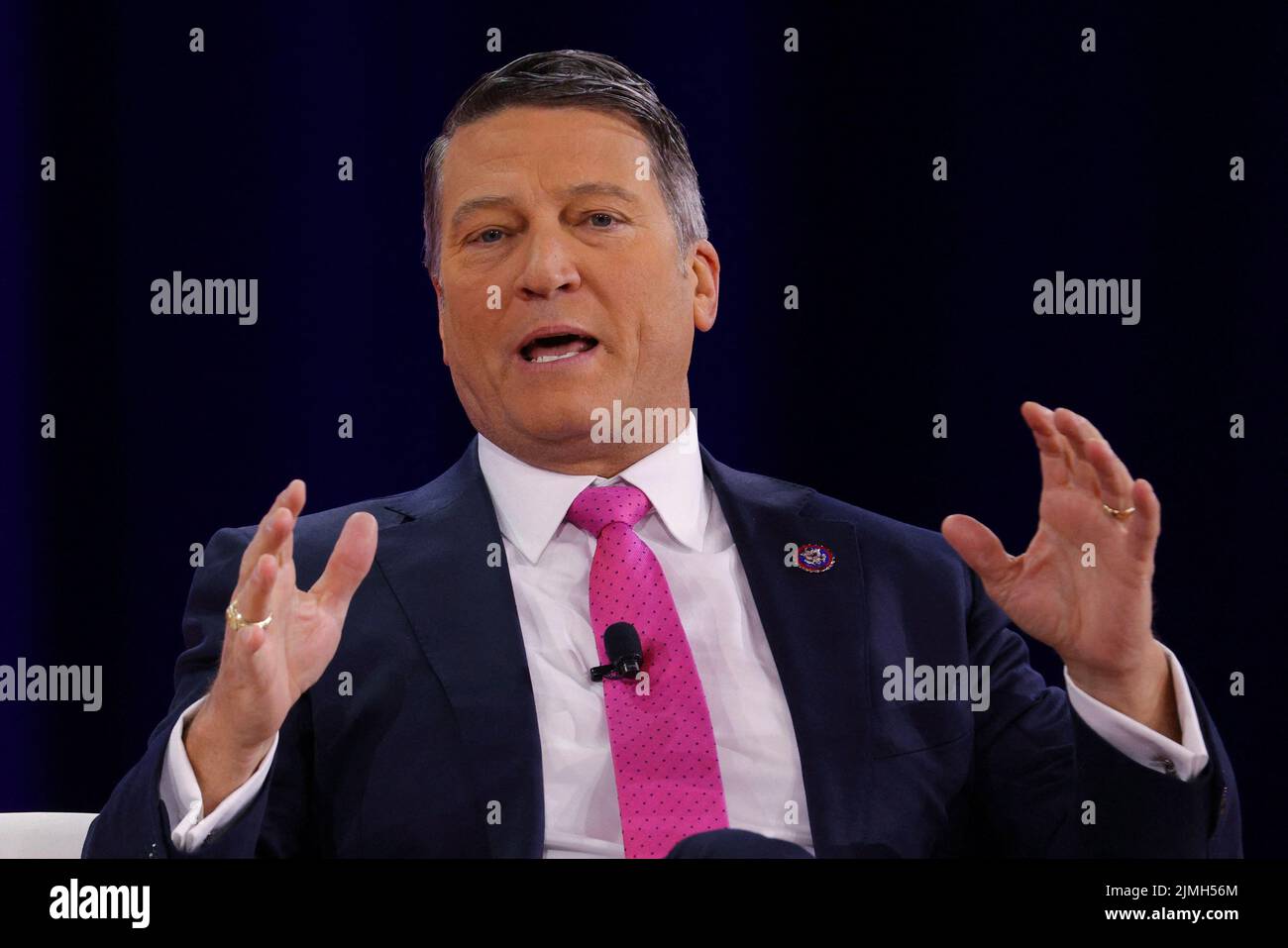 U.S. Representative Ronny Jackson (R-TX) speaks at the Conservative Political Action Conference (CPAC) in Dallas, Texas, U.S., August 6, 2022.  REUTERS/Brian Snyder Stock Photo