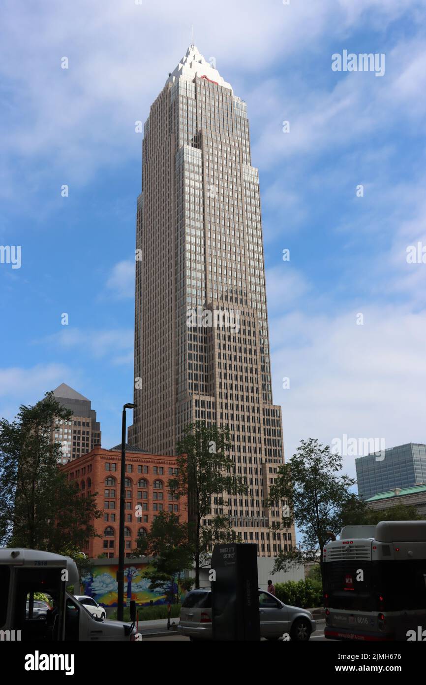 Key Bank tower in downtown Cleveland, Ohio Stock Photo Alamy