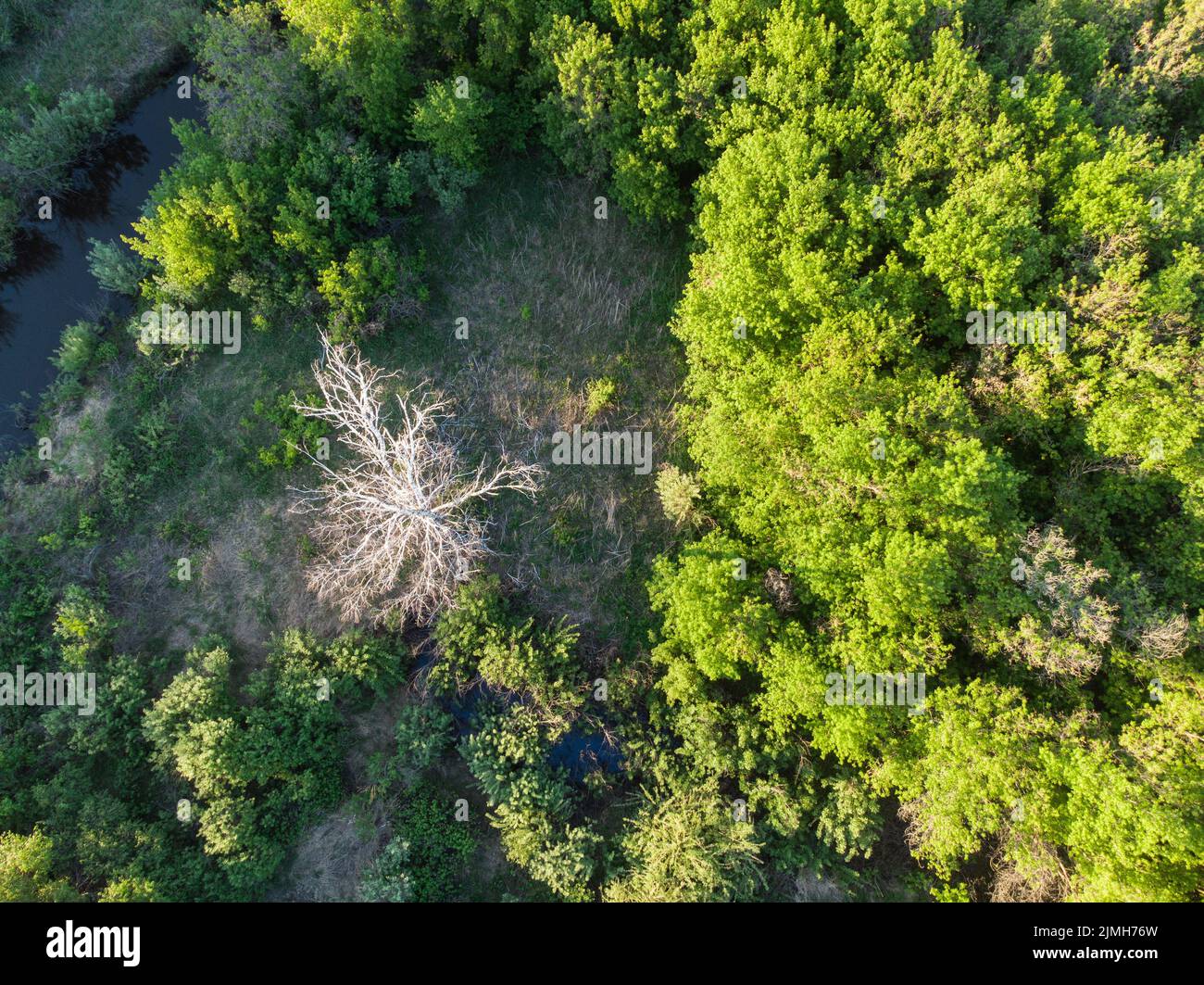 Drone shot over flowing water hi-res stock photography and images - Alamy