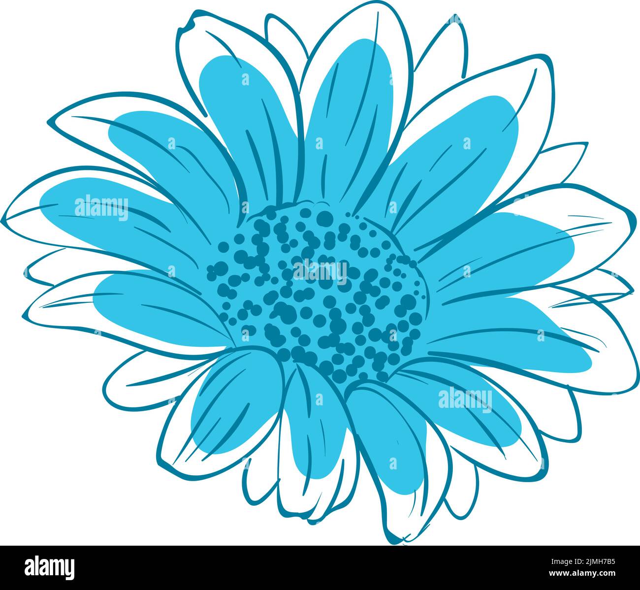 blue sunflower design Stock Vector Image & Art - Alamy