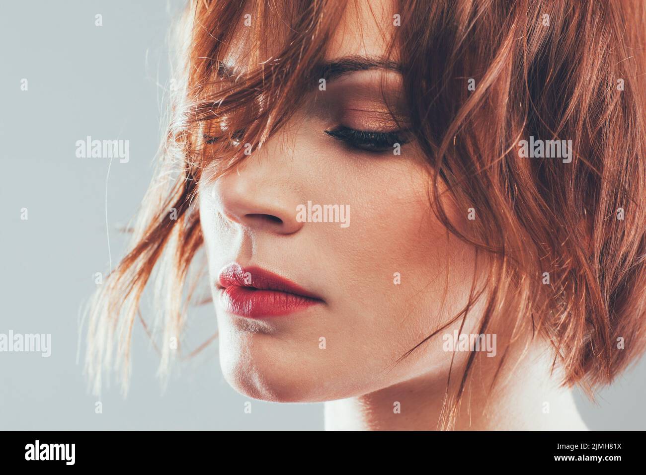 Hair styled hi-res stock photography and images - Alamy