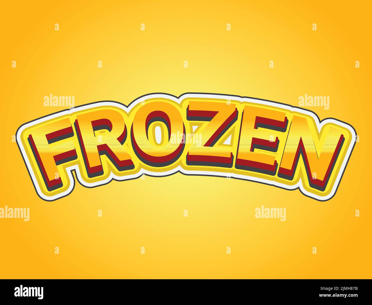 text effect template with 3d bold style use for log Stock Vector