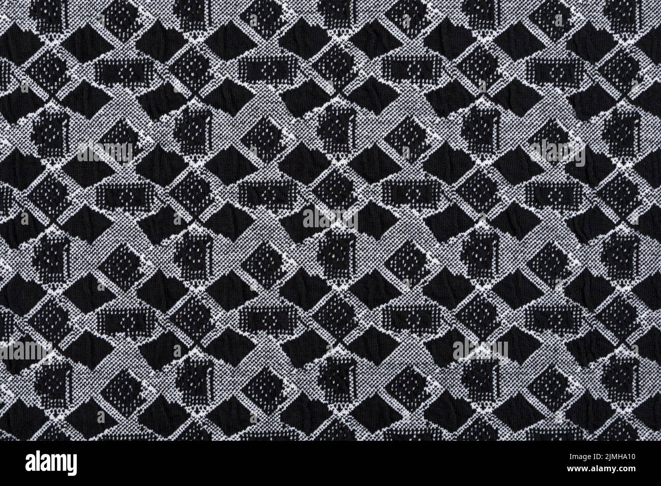 Black material with abstract pattern, a background or texture Stock Photo
