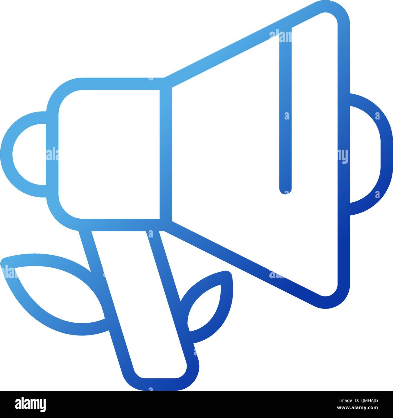 Organic marketing pixel perfect gradient linear vector icon Stock Vector